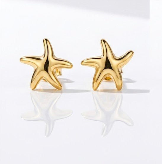 Vivi Vie gold starfish earrings